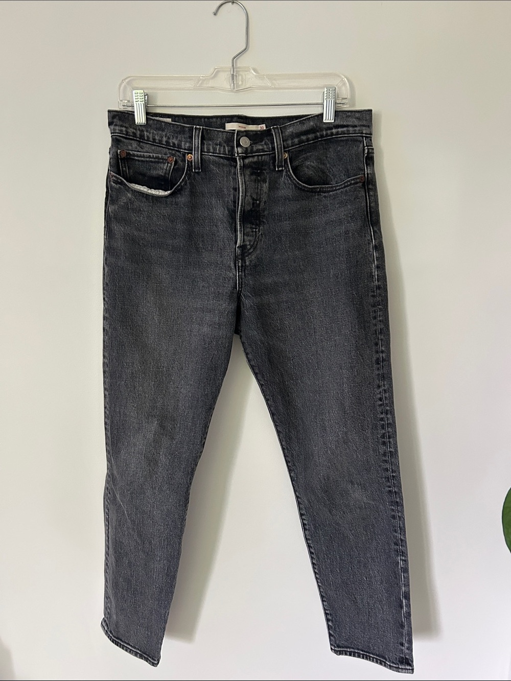 Levi's Slim Straight Black Wash Jeans